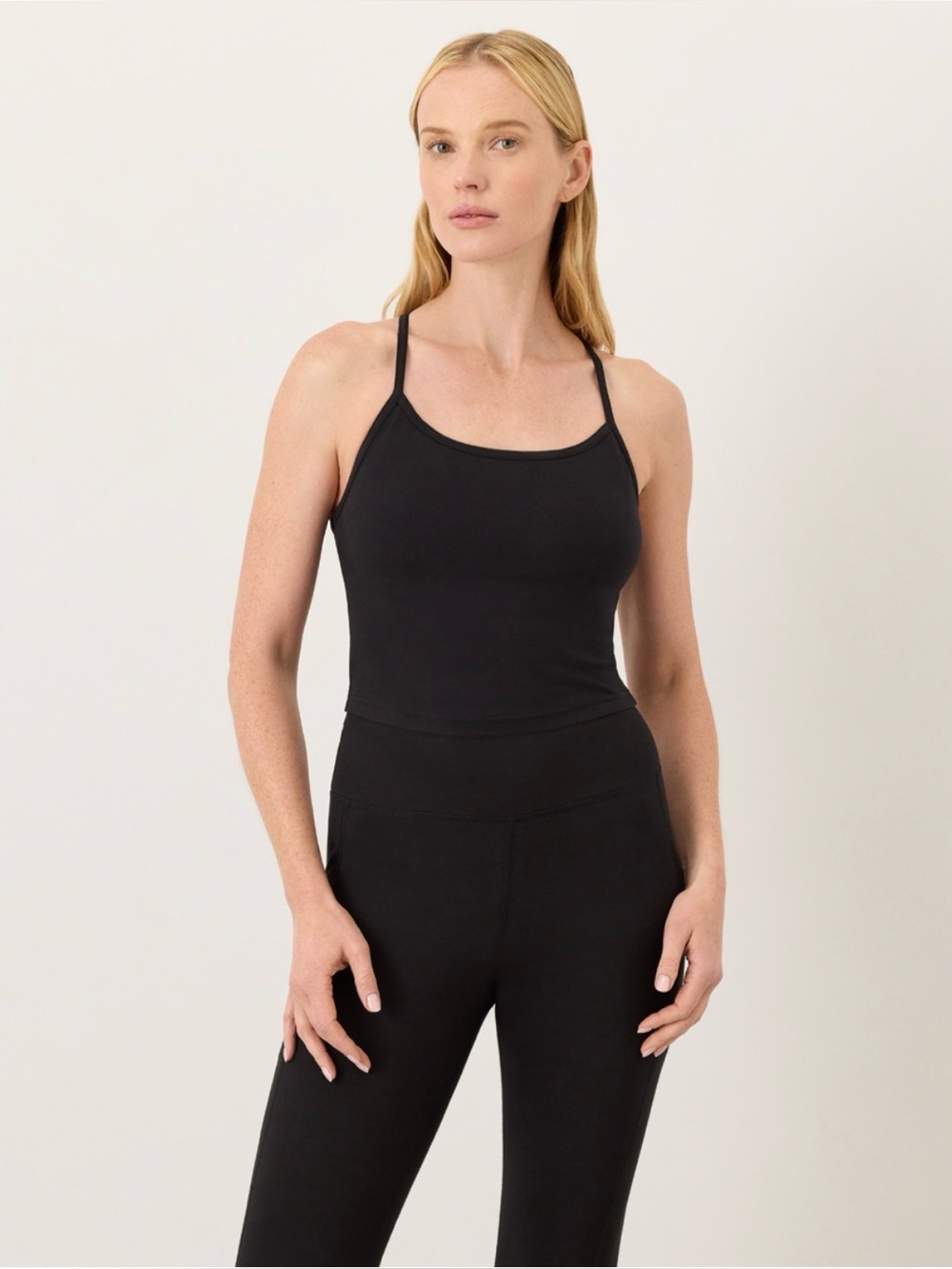 Pact Organic On The Go-To Shelf Bra Tank - Black